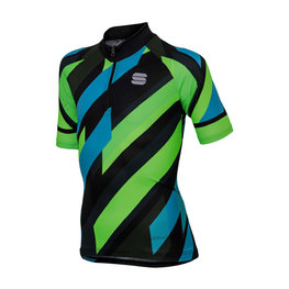 SPORTFUL dres kratkih rukava - VOLT KIDS - crna/zelena/plava