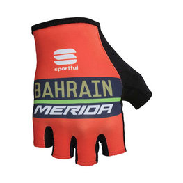SPORTFUL rukavice s kratkim prstima - BAHRAIN MERIDA 2018 - crvena/crna/plava