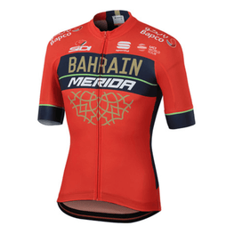 SPORTFUL dres kratkih rukava - BAHRAIN MERIDA 2018 - plava/crvena