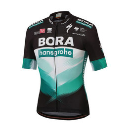 SPORTFUL dres kratkih rukava - BORA HANSGROHE 2020 - zelena/crna