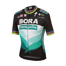 SPORTFUL dres kratkih rukava - BORA HANSGROHE 2020 - crna/zelena/višebojna