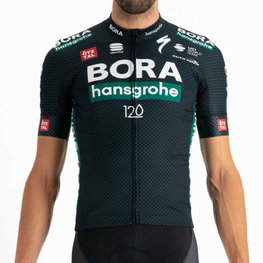 SPORTFUL dres kratkih rukava - BORA HANSGROHE 2021 - zelena/siva