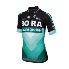 SPORTFUL dres kratkih rukava - BORA 2019 KIDS - crna/zelena