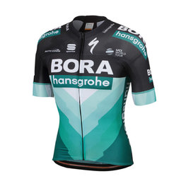 SPORTFUL dres kratkih rukava - BORA HANSGROHE 2019 - zelena/crna