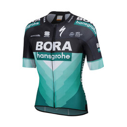 SPORTFUL dres kratkih rukava - BORA HANSGROHE 2019  - zelena/crna