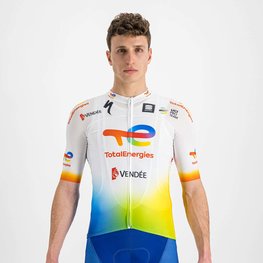 SPORTFUL dres kratkih rukava - TOTAL ENERGIES 2022 - bijela/plava/narančasta/žuta