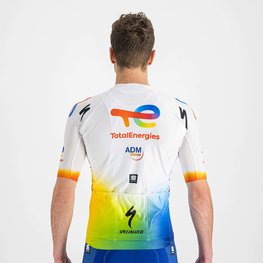 SPORTFUL dres kratkih rukava - TOTAL ENERGIES 2022 - bijela/plava/narančasta/žuta