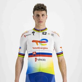 SPORTFUL dres kratkih rukava - TOTAL ENERGIES 2022 - žuta/narančasta/bijela/plava