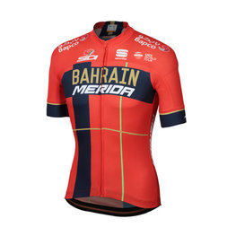 SPORTFUL dres kratkih rukava - BAHRAIN MERIDA 2019 - crvena/plava