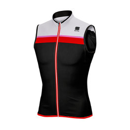 SPORTFUL dres bez rukava - PISTA - crna/bijela/crvena