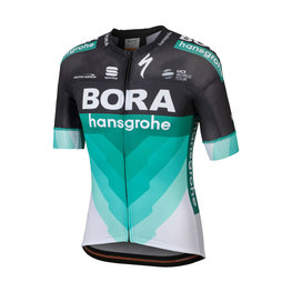 SPORTFUL dres kratkih rukava - BORA HANSGROHE 2018 - bijela/zelena/crna