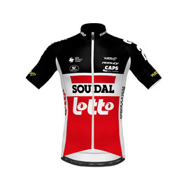 dres kratkih rukava - LOTTO SOUDAL 2020 - bijela/crvena/crna