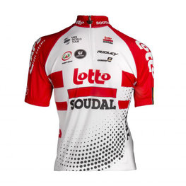 dres kratkih rukava - LOTTO SOUDAL 19 KIDS - bijela/crvena