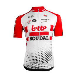 dres kratkih rukava - LOTTO SOUDAL 2019 - crvena/bijela