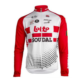 dres dugih rukava ljetni - LOTTO SOUDAL 19 SMR - bijela/crvena