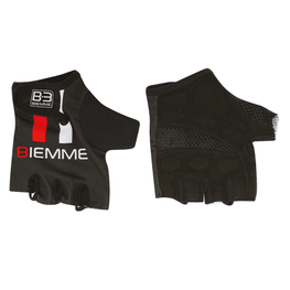 rukavice s kratkim prstima - STRAPS - bijela/crna/crvena