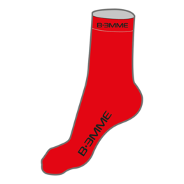 čarape klasične - MERYL - crvena