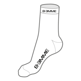 čarape klasične - MERYL - bijela